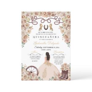 Champagne Gold Charro Princess Quinceanera