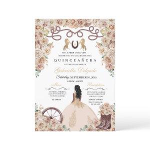 Champagne Gold Charro Princess Quinceanera
