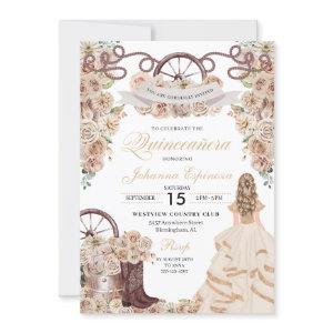 Champagne Gold Western Charro Quinceanera