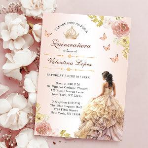 Champagne Princess Dress Quinceañera Birthday
