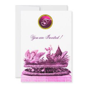CHARIOT OF SWANS AND CUPCAKES PINK BEACH WEDDING