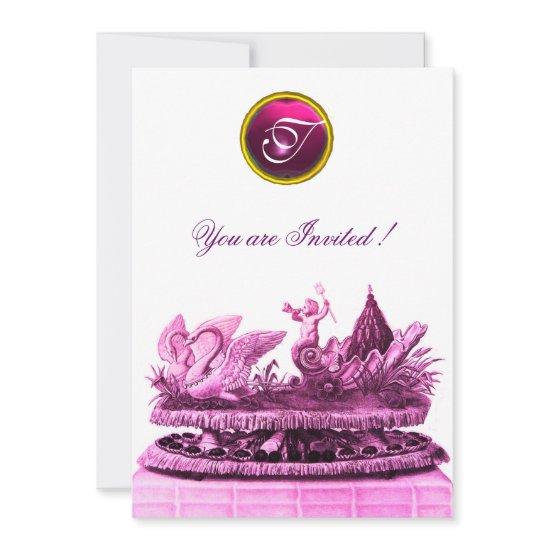 CHARIOT OF SWANS AND CUPCAKES PINK BEACH WEDDING