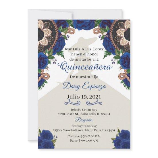 Charra Quinceanera , Royal blue Mariachi