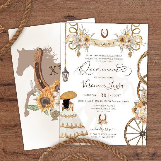Charro Floral Boho Rustic Country Quinceanera