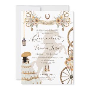 Charro Floral Boho Rustic Country Quinceanera v2