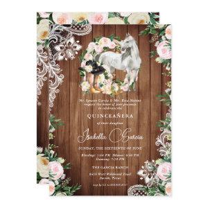 Charro Horse Cowgirl Quinceañera 15th Birthday