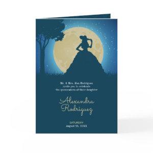 Charro Silhouette with Moon Quinceanera