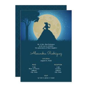 Charro Silhouette with Moon Quinceanera