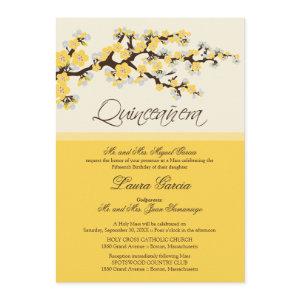 Cherry Blossom Quinceanera  (yellow)