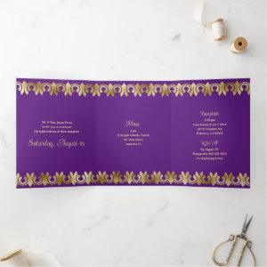 Chic Blue with Gold Quinceanera Party
