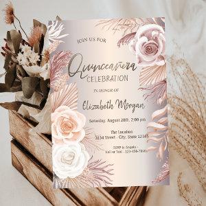 Chic Boho Flowers Quinceañera