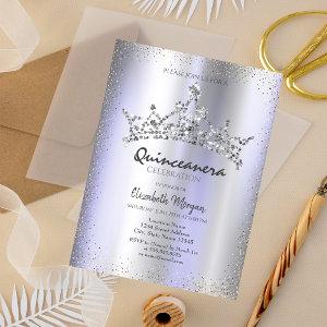 Chic Diamonds Crown Violet Metallic Quinceañera
