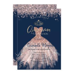 Chic Dress Tiara,Diamonds Blue Quinceañera