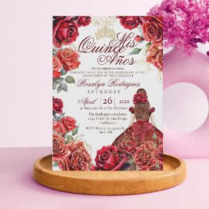 Chic Elegant Quinceanera - Red Rose Gold