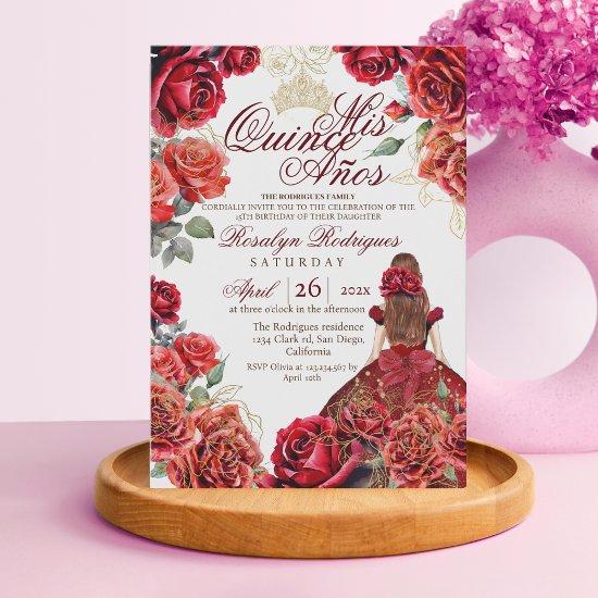 Chic Elegant Quinceanera - Red Rose Gold