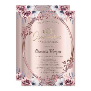 Chic Frame Boho Flowers Quinceañera