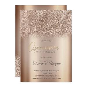 Chic Glitter Ombre Quinceañera