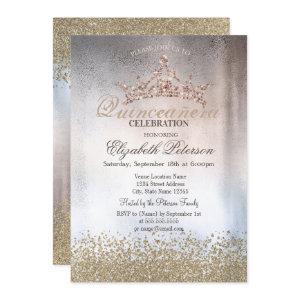 Chic Gold Diamonds,Tiara Metallic Quinceañera