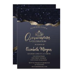 Chic Gold Tiara,Black Glitter