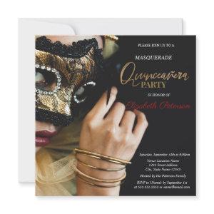 Chic Masquerade Girl Masque Black Quinceanera