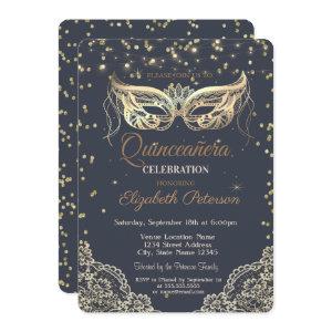 Chic Masquerade, Lace, Diamonds Quinceañera