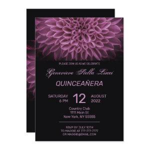 Chic Pink Floral Quinceañera Party