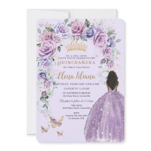 Chic Purple Lilac Lavender Floral Arch Quinceañera