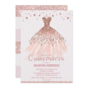 Chic Rose Gold Dress Quinceañera 15th Birthday