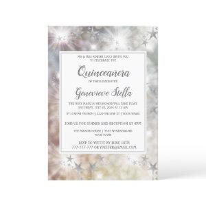 Chic Silver Stars Quinceanera