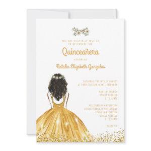 Chic Yellow Gold Princess Dress 15th Quinceañera