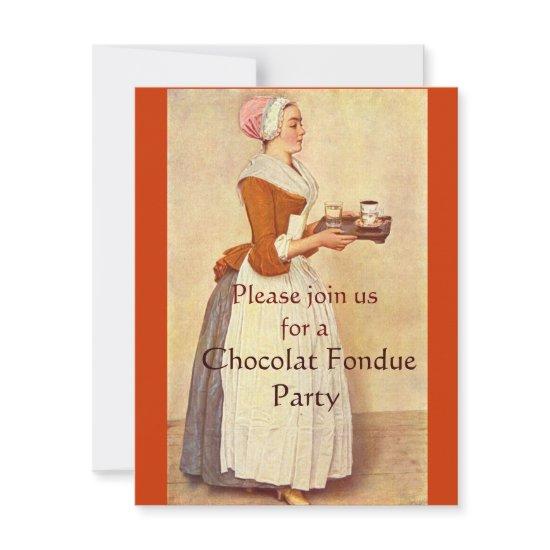 CHOCOLATE FONDUE DINNER PARTY