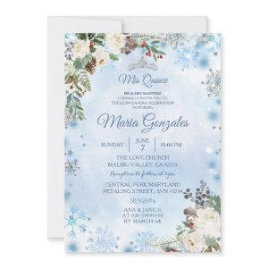 Christmas Floral Mexican Girl Sweet 15th Birthday