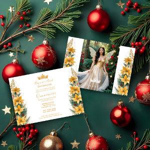 Christmas Gold Poinsettias Inspirations Floral