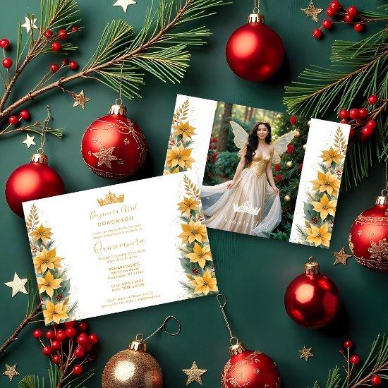 Christmas Gold Poinsettias Inspirations Floral