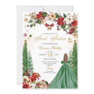 Christmas Winter Poinsettia Princess Sweet Sixteen