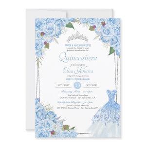 Cinderella Baby Blue Glamorous Quinceanera