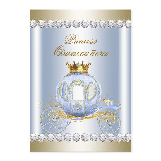 Cinderella Blue Princess Quinceanera