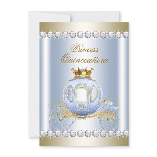 Cinderella Blue Princess Quinceanera