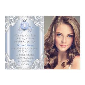 Cinderella Blue Princess Quinceanera