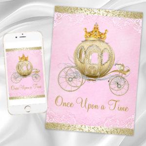Cinderella Pink Once Upon a Time Princess Birthday