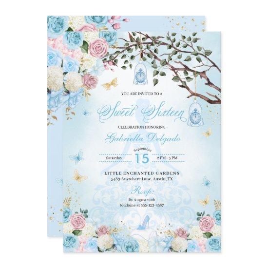 Cinderella Princess Enchanted Garden Sweet 16