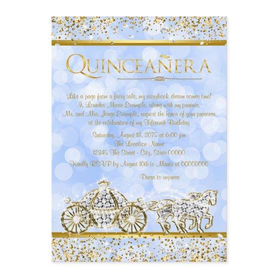 Cinderella Princess Horse Carriage Quinceanera