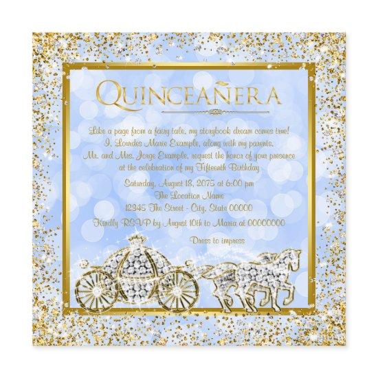 Cinderella Princess Horse Carriage Quinceanera