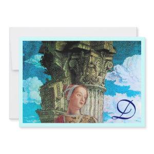 CLASSIC BEAUTY MONOGRAM bright antique blue