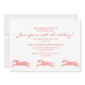 Classic Equestrian girls Fifteenth Birthday
