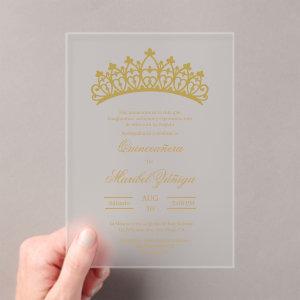 Clear acrylic Quinceanera Acrylic