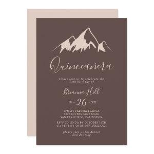 Clear Mountain Country Minimalist Quinceañera