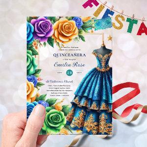 Clear Plastic Quince Fiesta Butterflies Blue Green Acrylic