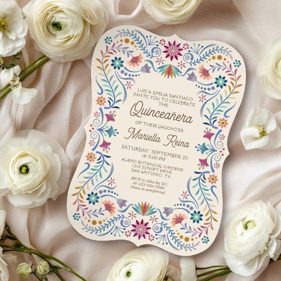 Colorful Boho Photo Quinceanera