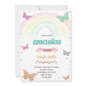 Colorful butterfly rainbow 16th birthday